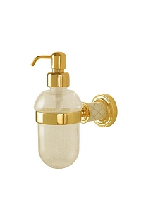 Дозатор для жидкого мыла Boheme Murano 10912-W-G золото