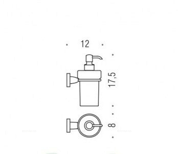 Дозатор подвесной Colombo BASIC, для жидкого мыла B9332 - 3 изображение
