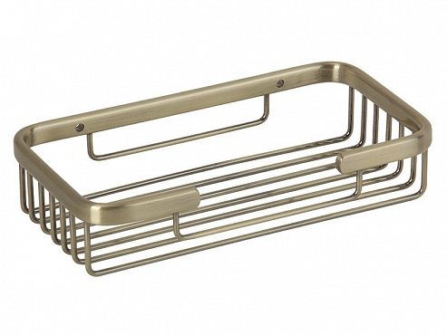 Полка-решетка Veragio Basket прямоугольная 11х20хh4 см, бронза