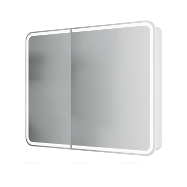 Зеркальный шкаф Creto Eles с LED-подсветкой 1000х800 - 2 изображение
