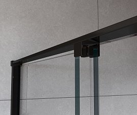 Душевая дверь Vincea Arno VPS-1A120CLB, 1200, черный, стекло прозрачное