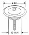 Донный клапан для раковины Kludi 1041135-00 - 2 изображение