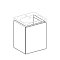 Тумба с раковиной Geberit Acanto 45 белая (500.608.01.2 + 500.636.01.2) - 2 изображение