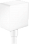 Шланговое подключение Hansgrohe Fixfit Square 26455700, белый матовый
