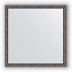 Зеркало в багетной раме Evoform Definite BY 1018 70 x 70 см, черненое серебро