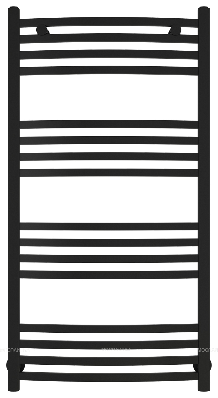 Полотенцесушитель водяной Сунержа Аркус 100х50 см 31-0251-1050 матовый черный - изображение 2