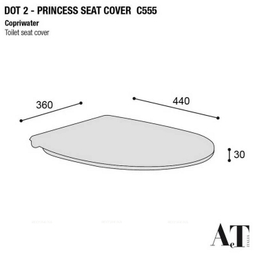 Крышка-сиденье SoftClose AeT Dot 2.0 для унитаза c микролифтом черная матовая C555R105 - 2 изображение