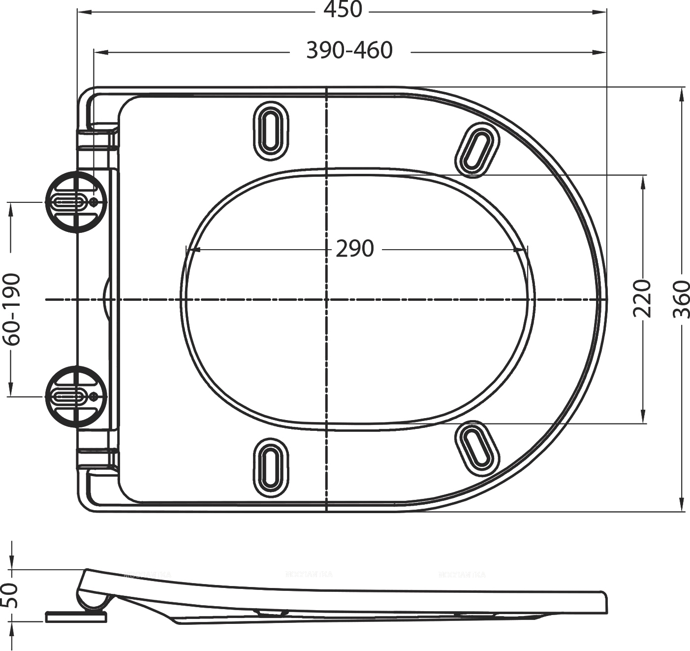 Крышка-сиденье Art&Max Imola AM217SC для унитаза с микролифтом, белый - изображение 4