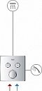 Термостатический смеситель для ванны и душа Grohe Grohtherm SmartControl 29124000, хром - 7 изображение