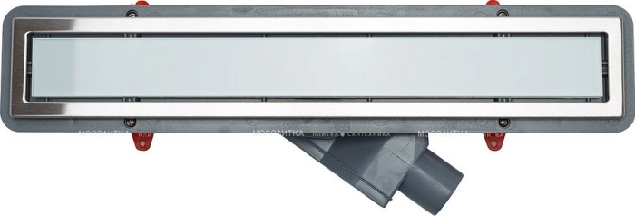 Душевой лоток Pestan Confluo Premium Line 300 белое стекло/сталь - 2 изображение