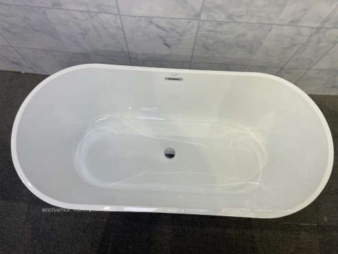 Акриловая ванна Ceruttispa Chika отдельностоящая 170x80 со сливом-переливом CT8558 - 2 изображение