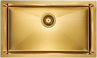 Кухонная мойка Paulmark Valde PM217444-BG брашированное золото