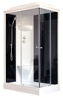 Душевая кабина Royal Bath 8120HP6-BT черное/прозрачное левая
