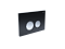Панель смыва Aquatek Slim, KDI-0000029, черная, закаленное стекло - 2 изображение