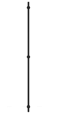 Полотенцесушитель электрический Сунержа Аскет 165х5 см 31-0850-1650 матовый черный - 2 изображение