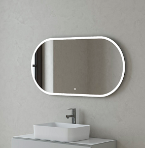 Зеркало Corozo Европа 120 см SD-00000842 белое c подсветкой