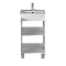 Тумба с раковиной Briz Мальта 50 см, белый глянец - 3 изображение