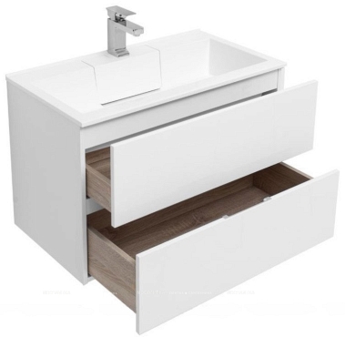 Комплект мебели для ванной Aquanet Алвита 80 белый - 7 изображение