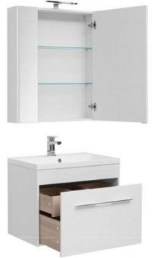 Комплект мебели для ванной Aquanet Августа 75 белый - 3 изображение