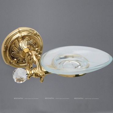 Мыльница Art&Max Barocco Crystal AM-1786-Do-Ant-C, античное золото - 2 изображение