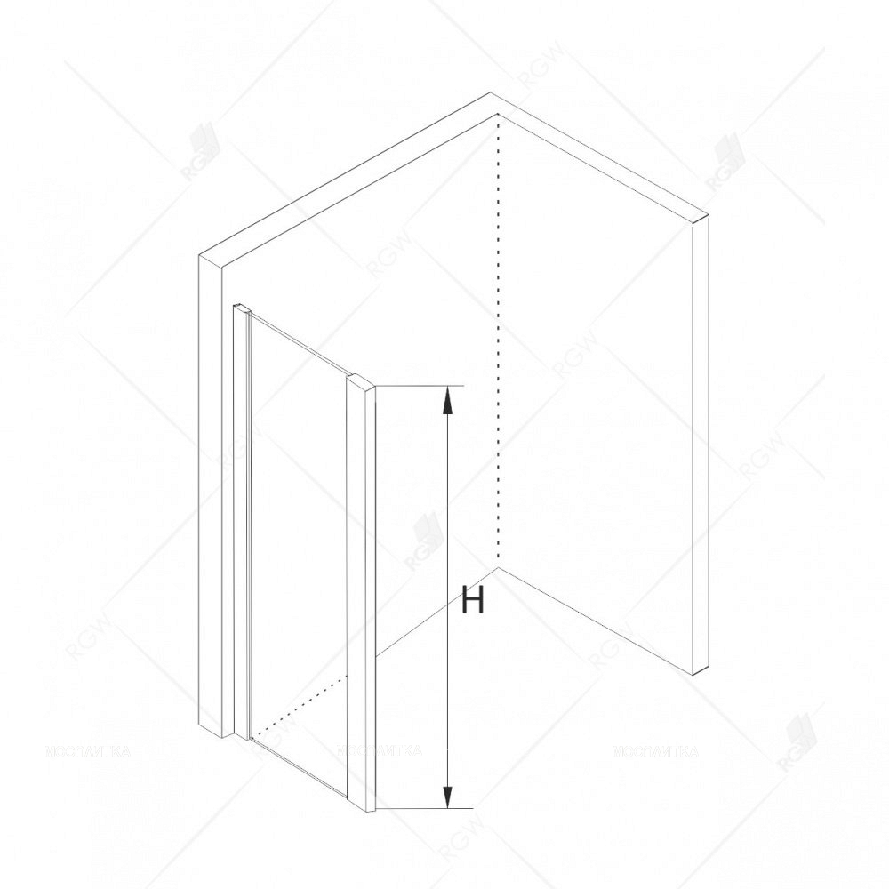 Душевой уголок RGW CL-48 В 32094883-014 130x80 см дверь раздвижная стекло прозрачное черный - изображение 2