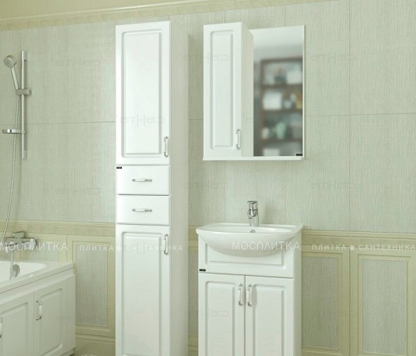 Зеркальный шкаф СаНта Верона 60 см 700280 белый - изображение 2