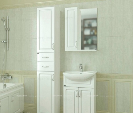 Зеркальный шкаф СаНта Верона 60 см 700280 белый - 2 изображение