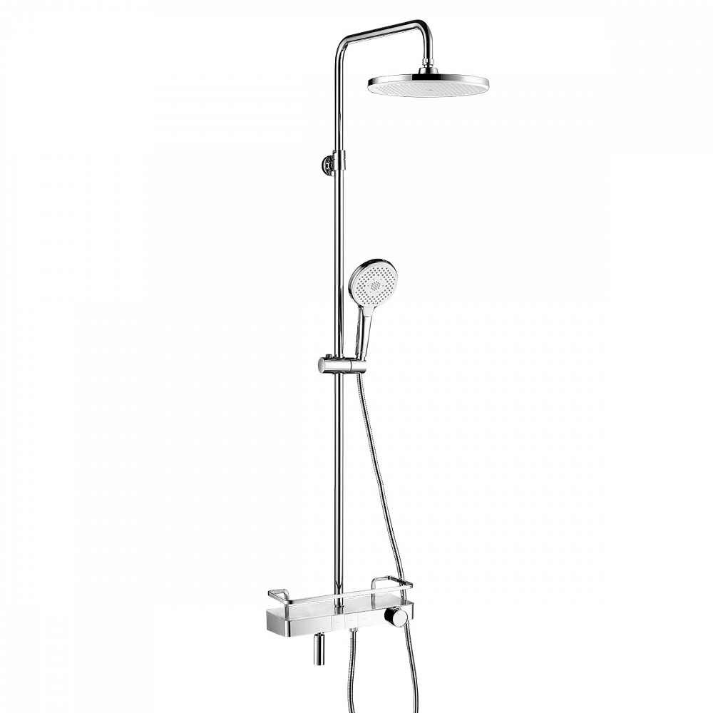 Душевая стойка Lemark Tropic для ванны и душа термостатический с регулируемой высотой штанги, LM7011C
