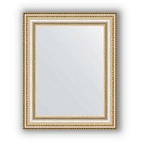 Зеркало в багетной раме Evoform Definite BY 1349 41 x 51 см, золотые бусы на серебре