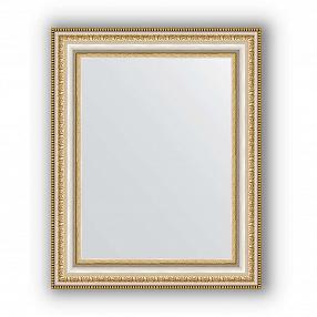 Зеркало в багетной раме Evoform Definite BY 1349 41 x 51 см, золотые бусы на серебре