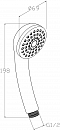 Душевая лейка Aquanet AF000-01C - изображение 2
