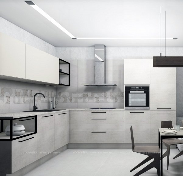 Дизайн Кухня в стиле Современный в сером цвете №12709 - 6 изображение