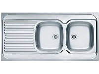 Кухонная мойка Alveus Classic 100 1009085 нержавеющая сталь в комплекте с сифоном
