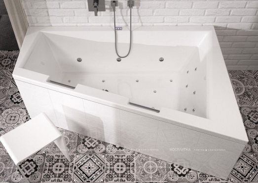 Акриловая ванна Riho Doppio 180 см L - 3 изображение