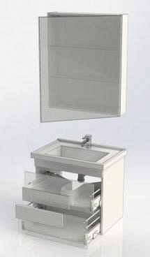 Комплект мебели для ванной Aquanet Мадейра 70 дуб кантри - 13 изображение
