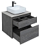 Комплект мебели для ванной Aquanet Nova Lite 60 см 242577, 2 ящика, венге, черный - изображение 10