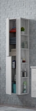 Шкаф-пенал Corozo Гольф 40 подвесной, бежевый - 2 изображение