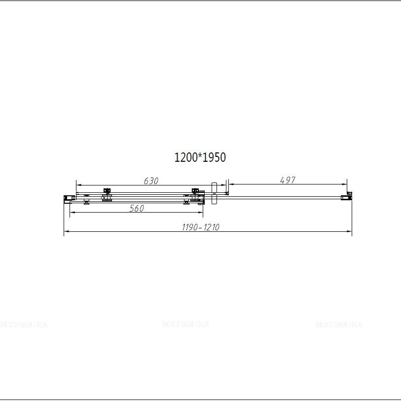 Душевой уголок Vincea Como-N 120х200 VSR-4CN1012CLB, профиль черный, стекло прозрачное - изображение 8