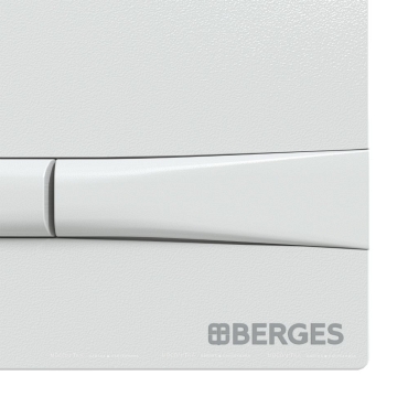 Кнопка смыва Berges Novum F1 040051 для унитаза белый - 3 изображение