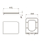 Крышка-сиденье Point Ника PN46082, дюропласт, микролифт для унитаза, белая - 4 изображение