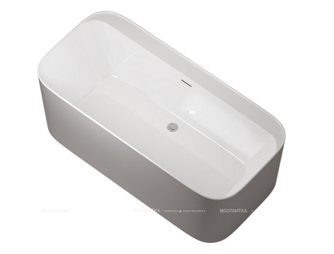 Акриловая ванна Allen Brau Infinity 170x80 2.21001.20/PGM белый глянец /платиново-серый - 2 изображение