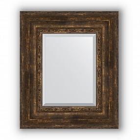 Зеркало в багетной раме Evoform Exclusive BY 3378 52 x 62 см, состаренное дерево с орнаментом