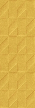 Керамическая плитка Marazzi Italy Плитка Outfit Ocher Struttura Tetris 3D 25x76 