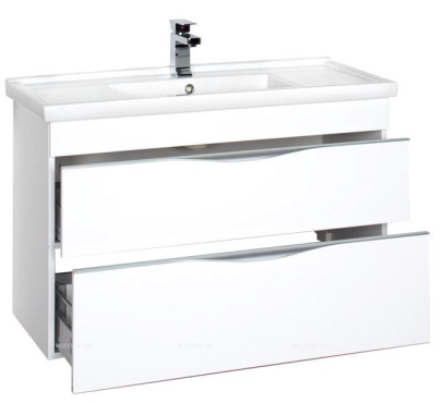 Комплект мебели для ванной Aquanet Эвора 100 белый - 6 изображение