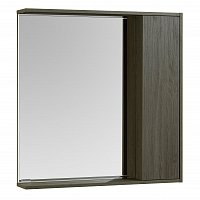 Зеркальный шкаф Aquaton Стоун 1A228302SXC80 80 x 83.3 см, с подсветкой, грецкий орех