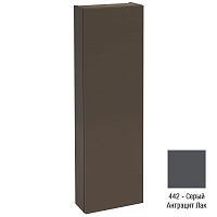 Подвесной шкаф Jacob Delafon Rythmik 30 см EB1059D-442 серый антрацит глянцевый