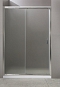 Душевая дверь BelBagno Uno-195 150х195 см UNO-195-BF-1-150-P-Cr профиль хром стекло рифленое - 2 изображение