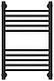 Полотенцесушитель водяной Сунержа Богема+ 60х40 см 31-0220-6040 матовый черный - 2 изображение