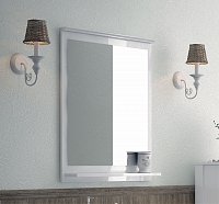 Зеркало с полкой Corozo Блюз 75 SD-00000029 белое1