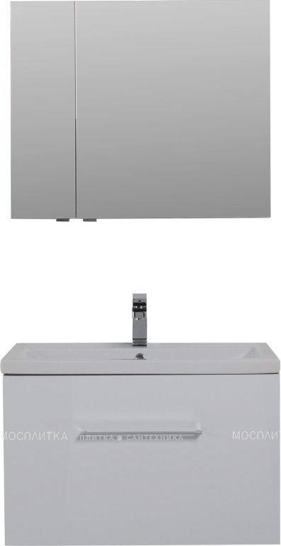 Зеркальный шкаф Aquanet Порто 80 белый - изображение 3